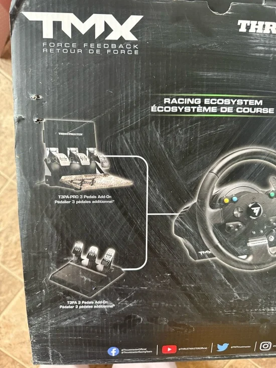 Black Racing Wheel Controller with Multi-Color Buttons - Picture 4 of 7